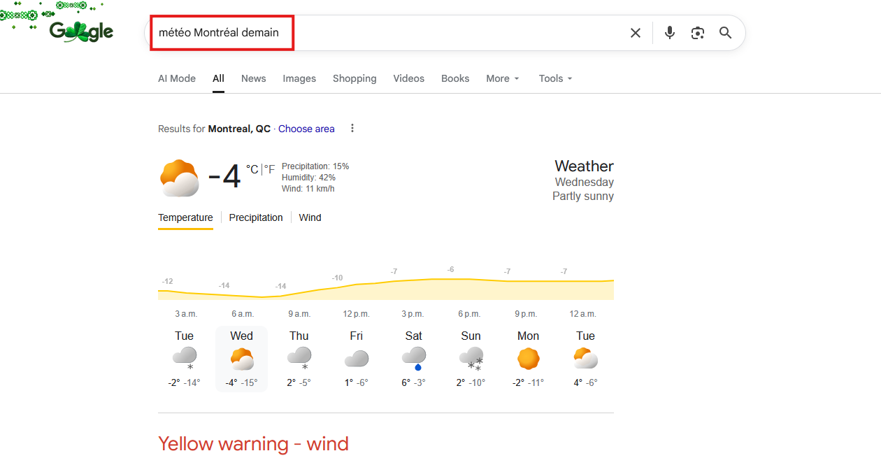 Bonne recherche : mots-clés courts dans la barre Google