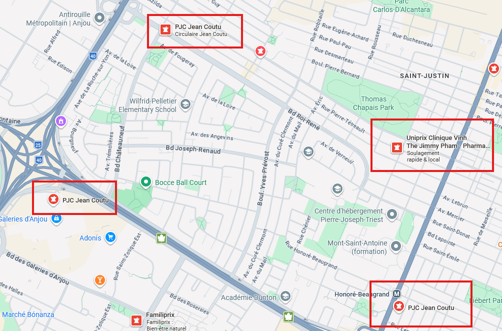 Chercher un commerce sur Google Maps