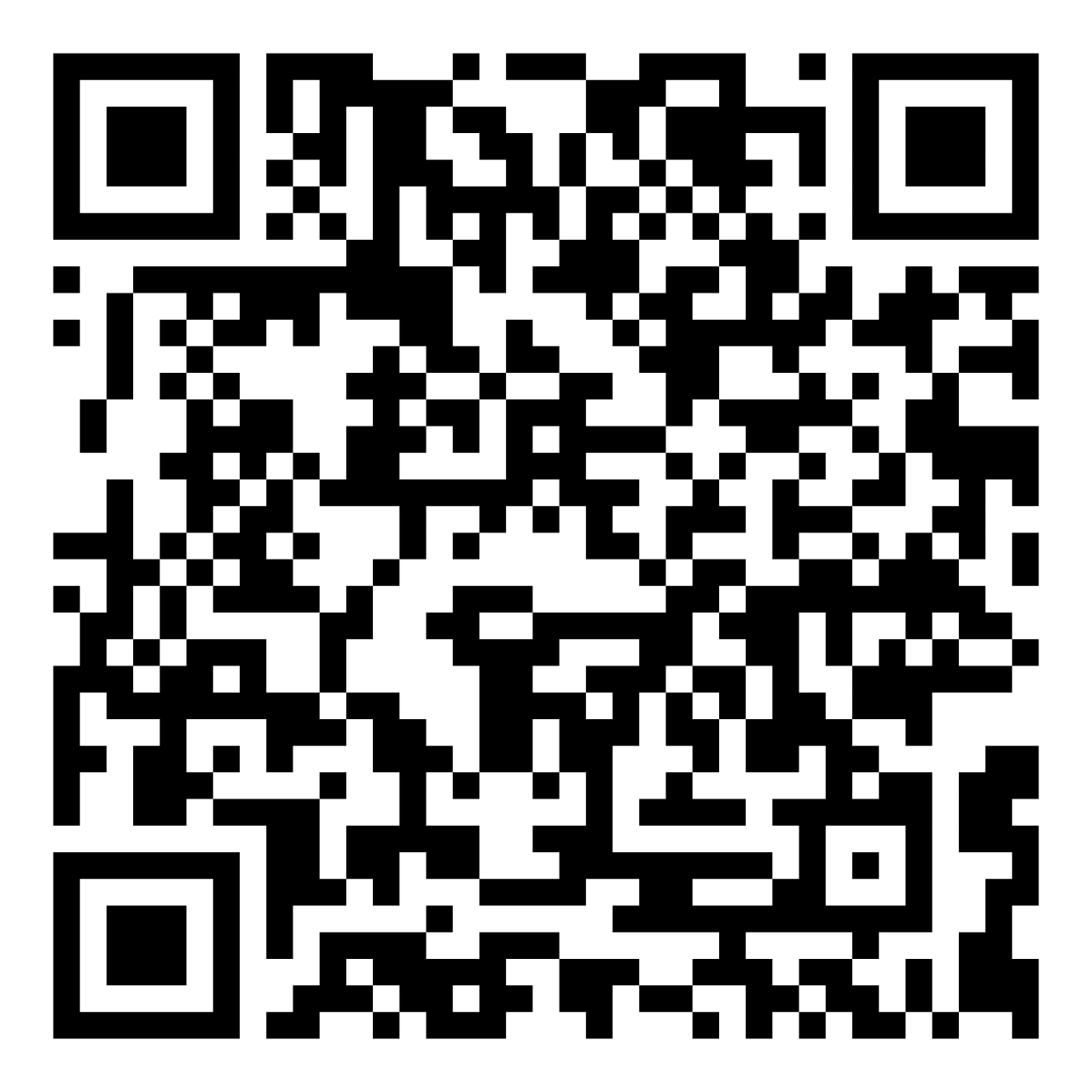 Exemple de code QR noir et blanc